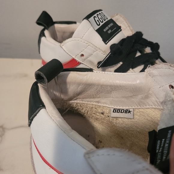 Golden Goose Mid Star Ice Nabuk Black Star Leather Suede Grunge Sneakers Mens 11 - Picture 15 of 16